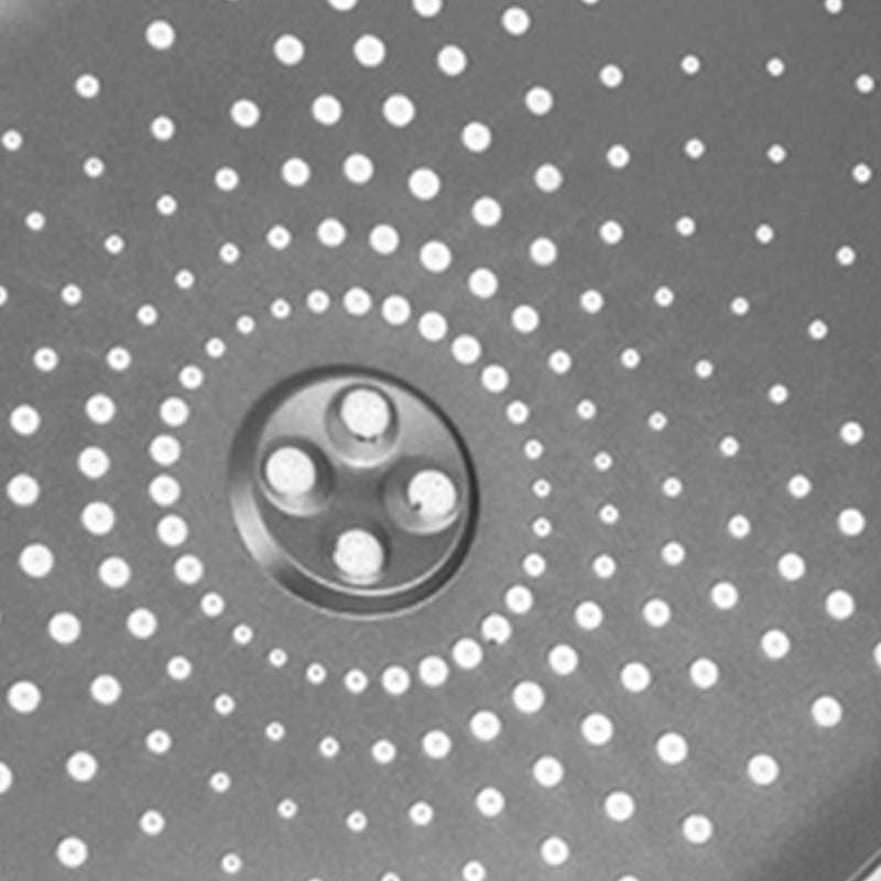 BowLift | Modern Gray Showerhead Combo Standard Spray Pattern Rectangular Large Showerhead
