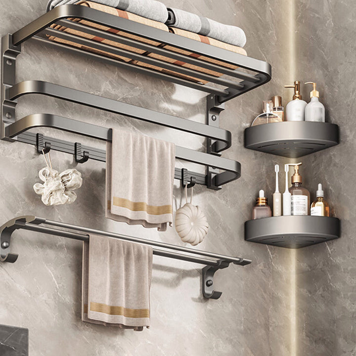 BowLift | Traditional bathroom accessory as a single piece or in a set in gray