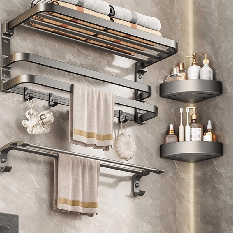 BowLift | Traditional bathroom accessory as a single piece or in a set in grey