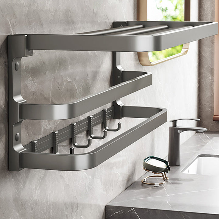 BowLift | Traditional bathroom accessory as a single piece or in a set in gray