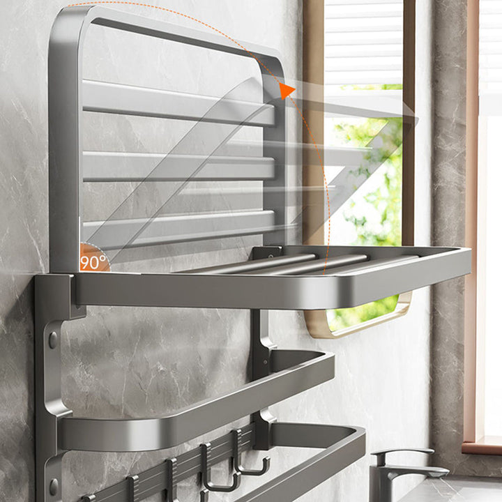 BowLift | Traditional bathroom accessory as a single piece or in a set in gray