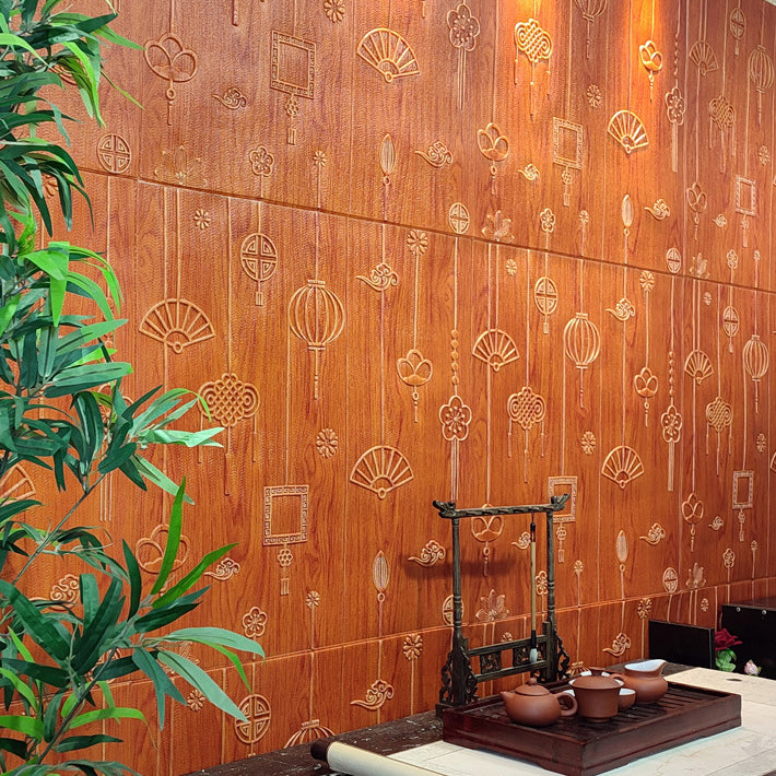 BowLift | Contemporary Wall Panels Self-Adhesive Waterproof Cartoon 3D Print Wall Covering