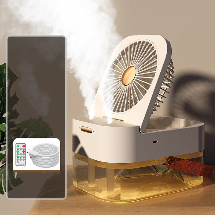 Portable Spray Fan With Night Light | Bowlift