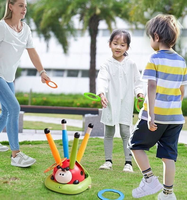 BowLift | 3-in-1 activity set for children with rope skipping, ring toss and pedal rocket