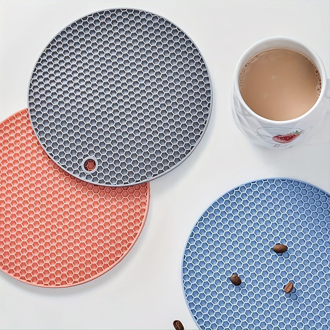 BowLift | Silicone Heat Resistant Trivet Mat Round