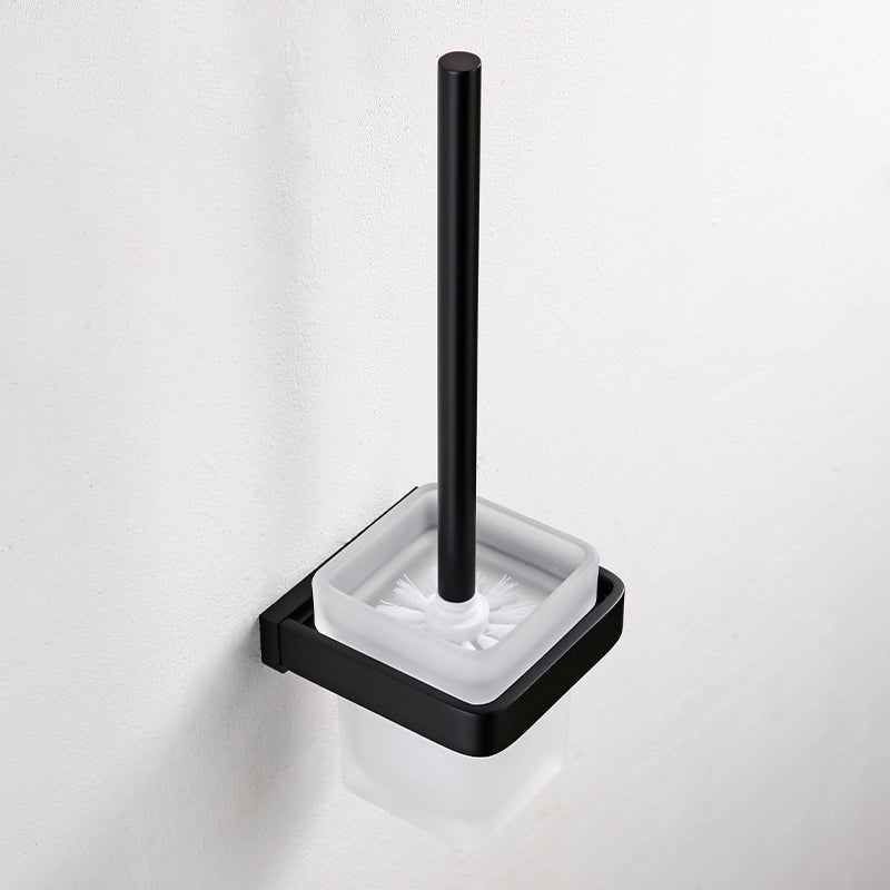 BowLift | Black Bathroom Accessories Hardware Set with Towel Bar and Bathroom Shelf