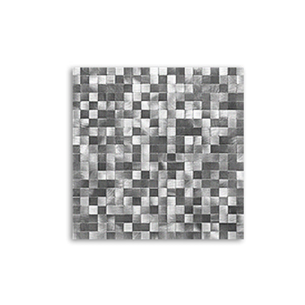 BowLift | Mosaic Tiles Wallpaper Square Shape Peel and Stick Mosaic Tiles with Metal Look
