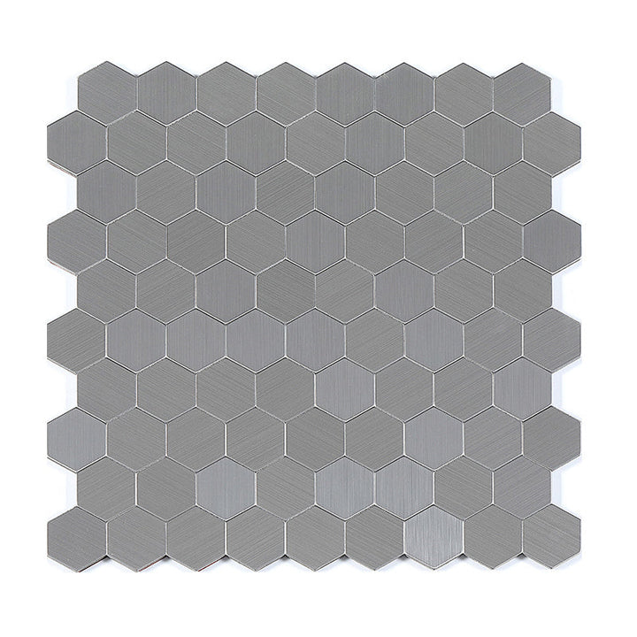 BowLift | Subway Tile Wallpaper Contemporary Peel and Stick Wall Tile with Metal Look