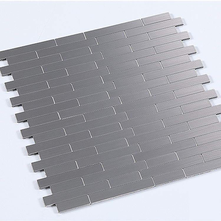 BowLift | Subway Tile Wallpaper Contemporary Peel and Stick Wall Tile with Metal Look
