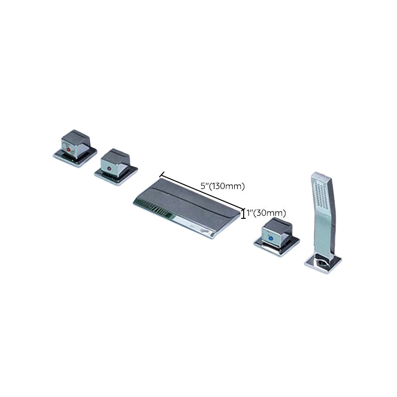 BowLift | Contemporary Style Bathroom Faucet Metal Deck Mounted Bathroom Faucet