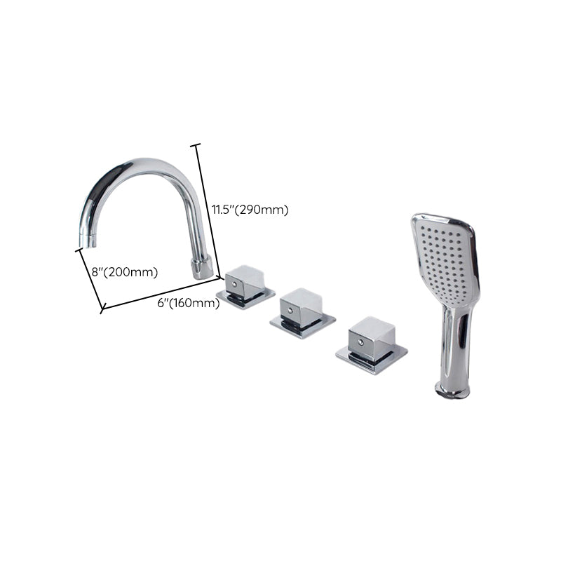 BowLift | Contemporary Style Bathroom Faucet Metal Deck Mounted Bathroom Faucet