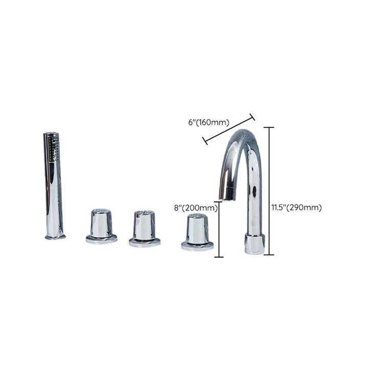 BowLift | Contemporary Style Bathroom Faucet Metal Deck Mounted Bathroom Faucet