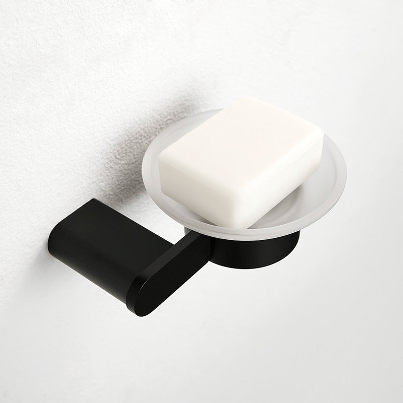 BowLift | Contemporary bathroom accessory single item or in set made of black metal