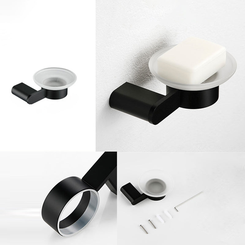 BowLift | Contemporary bathroom accessory single item or in set made of black metal