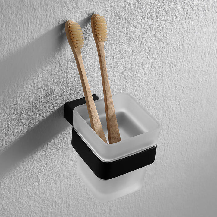 BowLift | Contemporary Bathroom Accessories As Individual Item Or As Set in Black