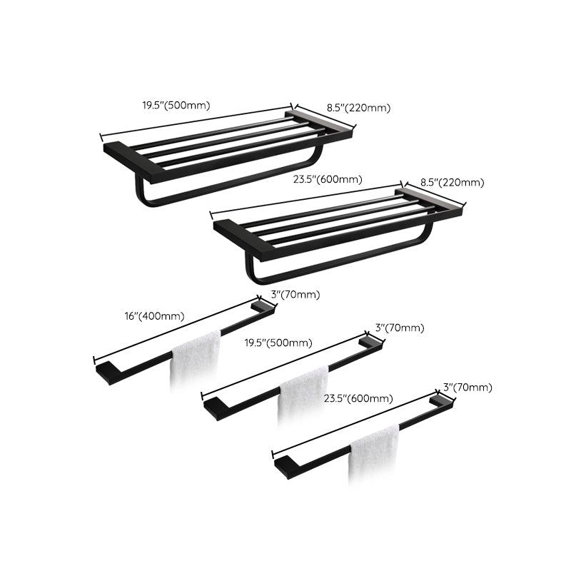 BowLift | Contemporary Bathroom Accessories As Individual Item Or As Set in Black