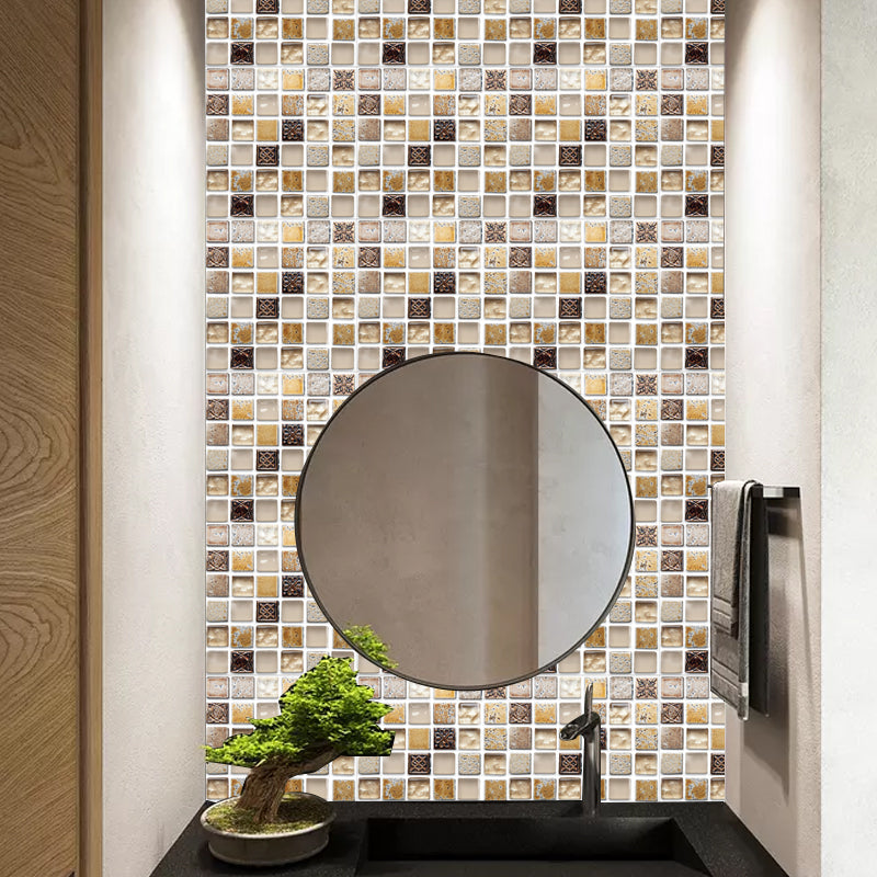 BowLift | Plastic Peel & Stick Mosaic Tiles Mosaic Wallpaper with Square Shape