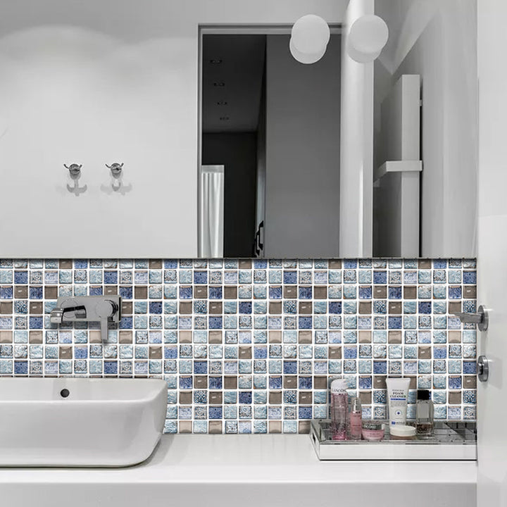 BowLift | Plastic Peel & Stick Mosaic Tiles Mosaic Wallpaper with Square Shape