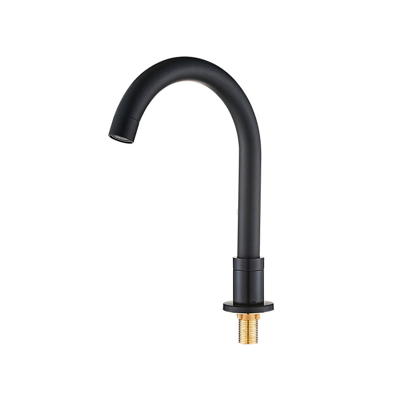 BowLift | Contemporary Bathroom Faucet Deck Mount Copper Low Arc Swivel Roman Bathtub Faucet Set