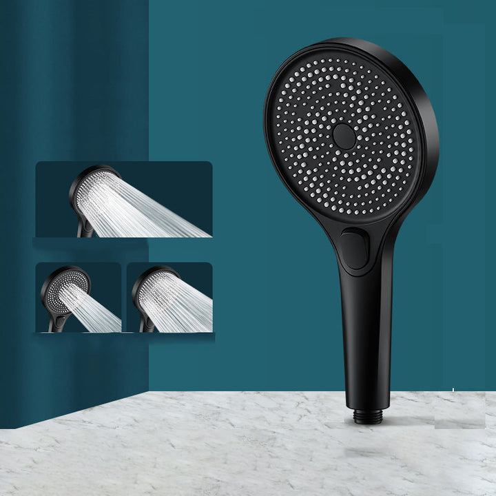 BowLift | Modern Round Hand Shower Adjustable Spray Pattern Wall Mounted Hand Shower
