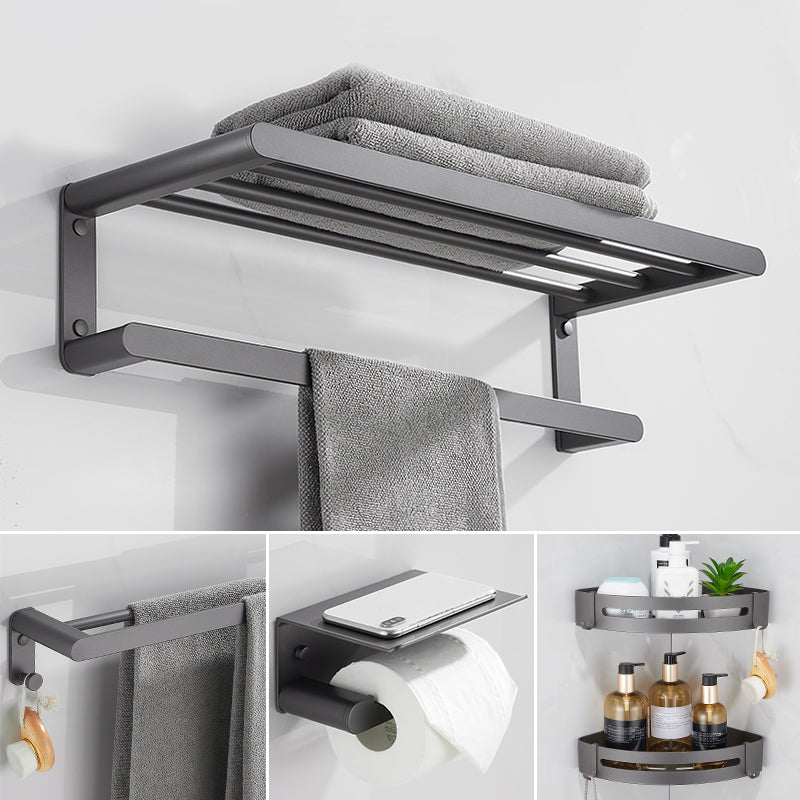 BowLift | Modern Gray Bathroom Accessory as Individual Piece or as Set Made of Metal