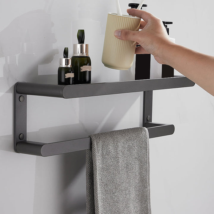 BowLift | Modern Gray Bathroom Accessory as Individual Piece or as Set Made of Metal