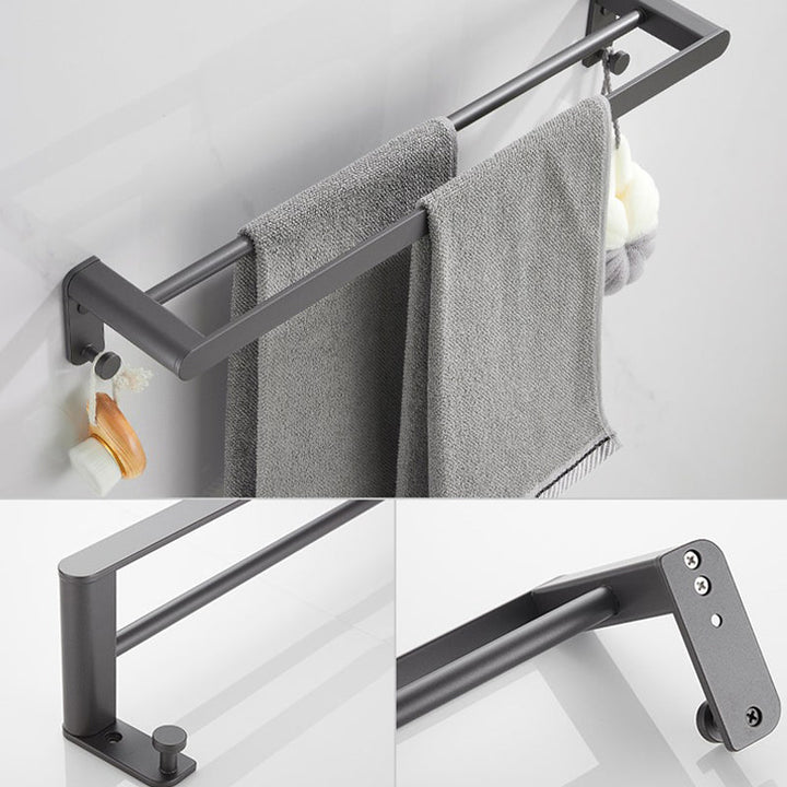 BowLift | Modern Gray Bathroom Accessory As a Single Piece or As a Set Made of Metal