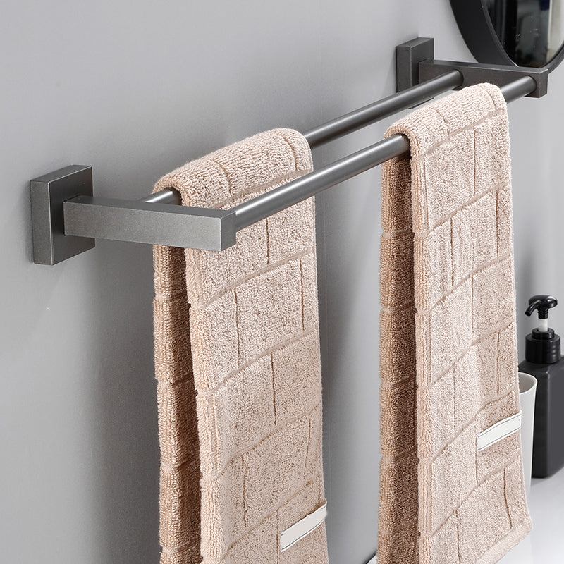 BowLift | Contemporary bathroom accessories single piece or in a set made of gray metal