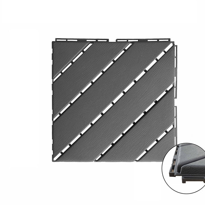BowLift | 4-Slat 12" X 12" PVC Floor Tiles Connection Installation Floor Tiles