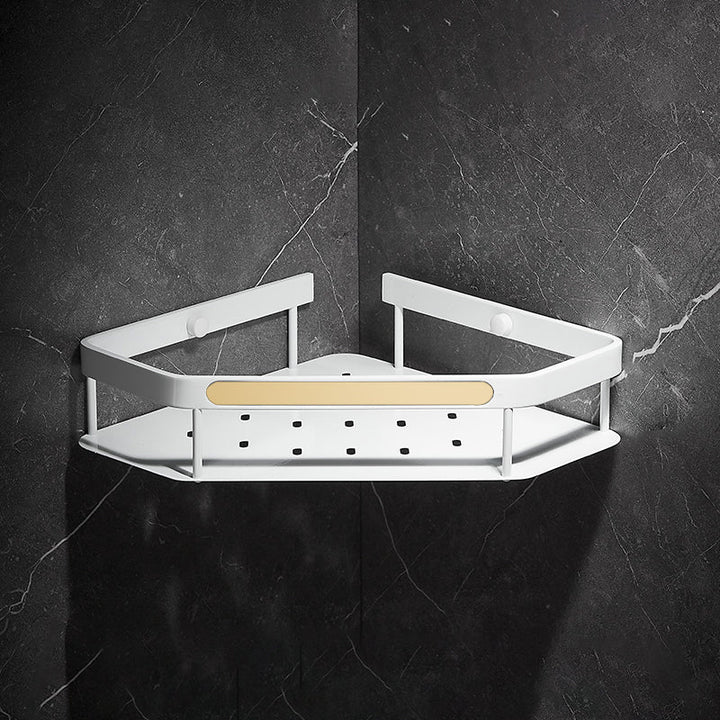BowLift | Matt white 3-piece modern bathroom accessory set, bathroom shelf