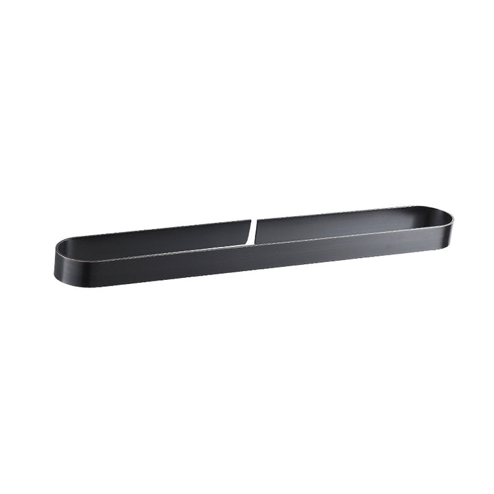 BowLift | 2-piece modern bathroom hardware set in gold/black, towel holder
