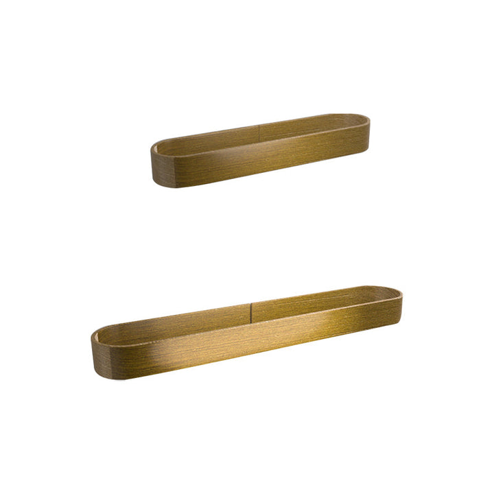 BowLift | 2-piece modern bathroom hardware set in gold/black, towel holder