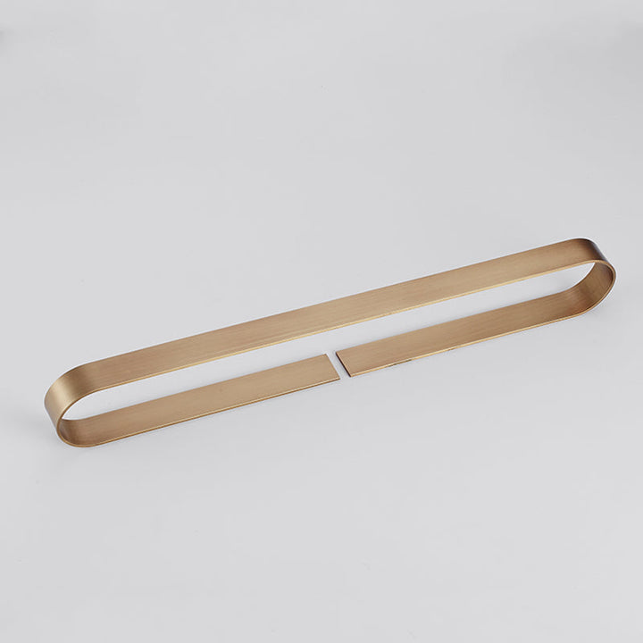 BowLift | 2-piece modern bathroom hardware set in gold/black, towel holder