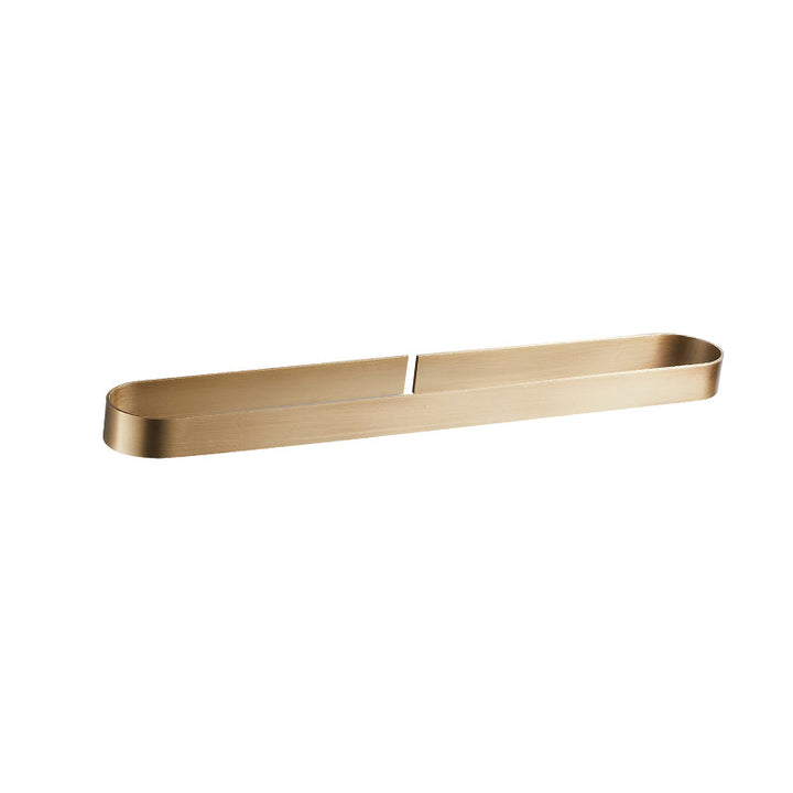 BowLift | 2-piece modern bathroom hardware set in gold/black, towel holder