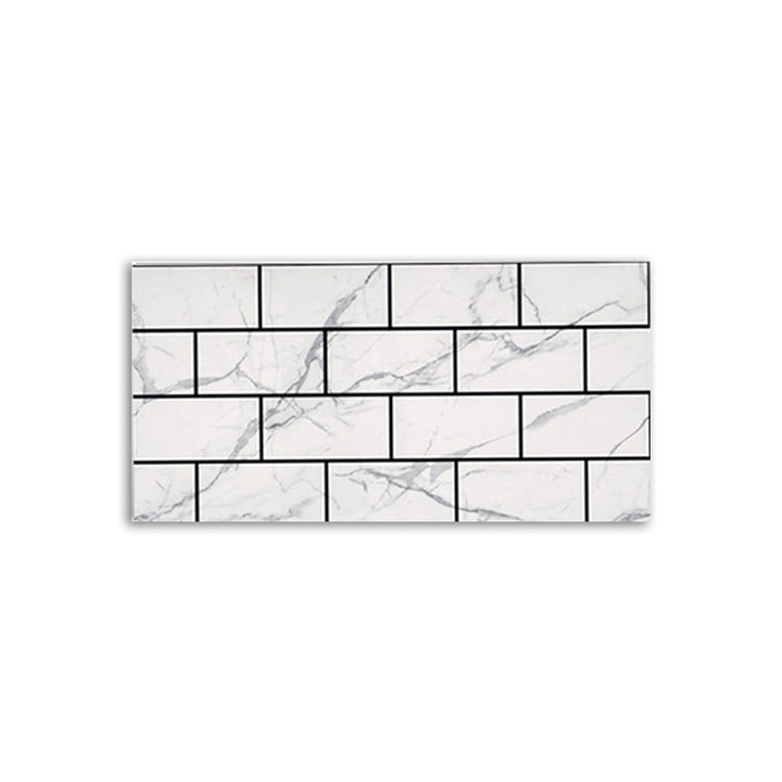 BowLift | Brick Joint Peel & Stick Tile 30 cm x 60 cm Rectangular PVC Wallpaper