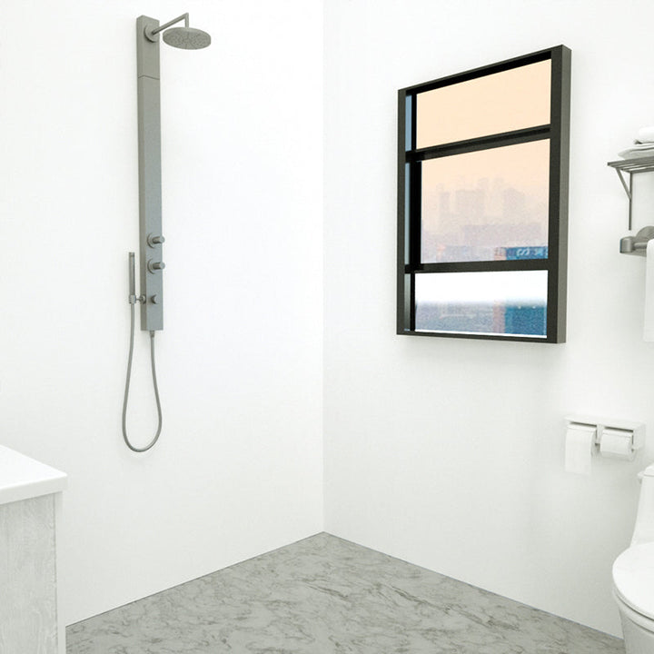 BowLift | Marbleing Water-repellent Tile PVC Single Peel-and-stick Tile for Bathroom Back Wall