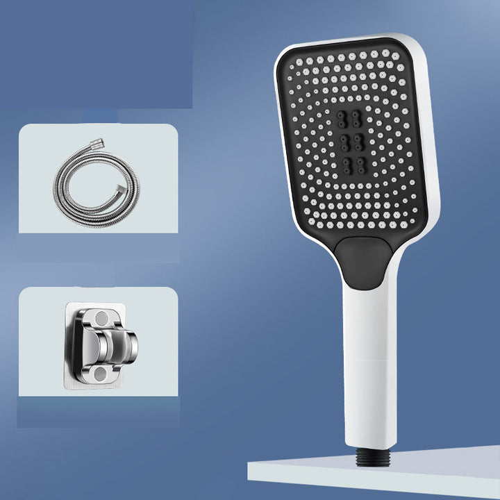 BowLift | Modern Rectangular Hand Shower in Black 3 Spray Wall Mounted Hand Shower