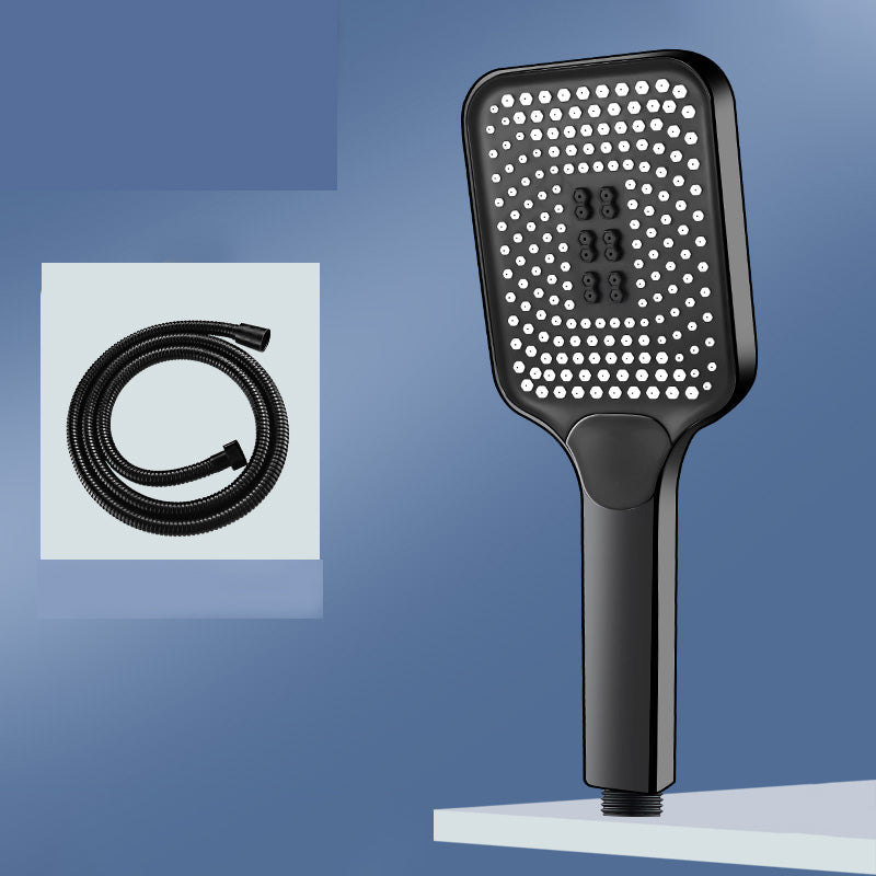BowLift | Modern Rectangular Hand Shower in Black 3 Spray Wall Mounted Hand Shower
