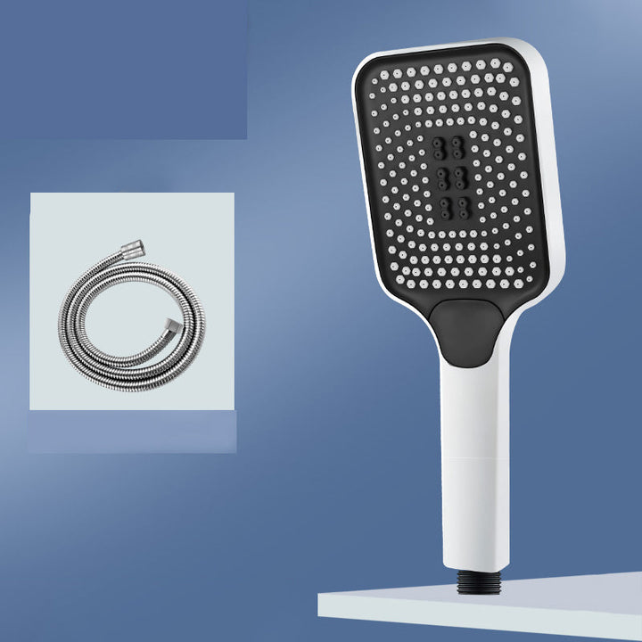 BowLift | Modern Rectangular Hand Shower in Black 3 Spray Wall Mounted Hand Shower