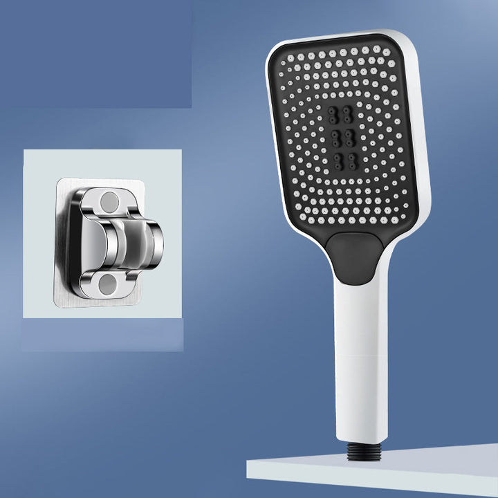 BowLift | Modern Rectangular Hand Shower in Black 3 Spray Wall Mounted Hand Shower