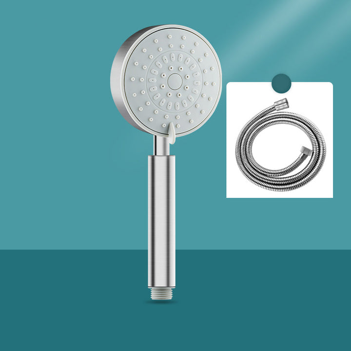 BowLift | Round self-cleaning hand shower adjustable spray pattern stainless steel hand shower