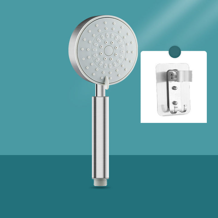 BowLift | Round self-cleaning hand shower adjustable spray pattern stainless steel hand shower