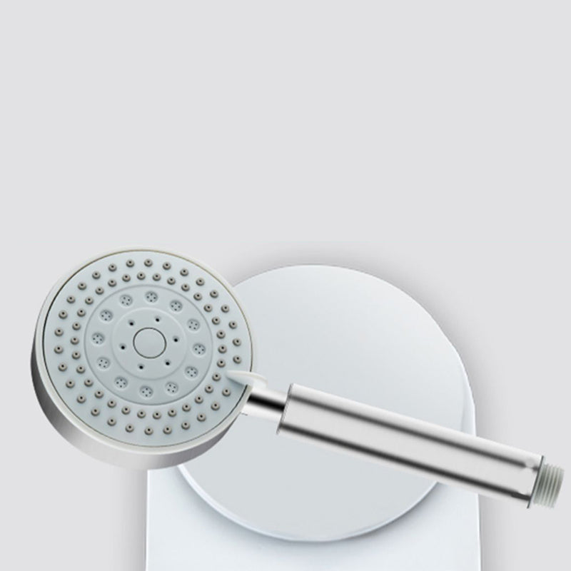 BowLift | Round self-cleaning handheld shower adjustable spray pattern stainless steel hand shower