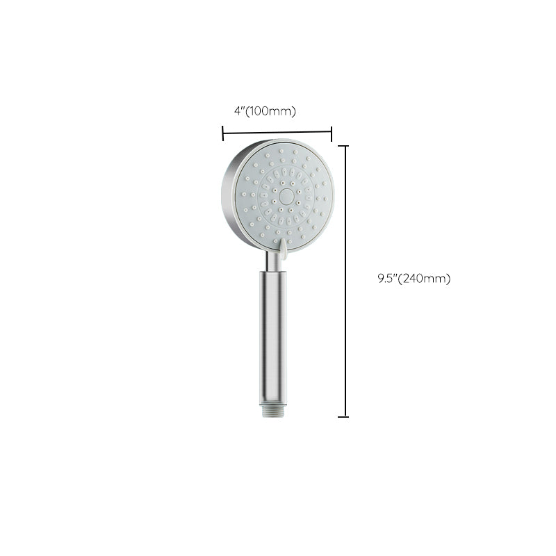 BowLift | Round self-cleaning handheld shower adjustable spray pattern stainless steel hand shower