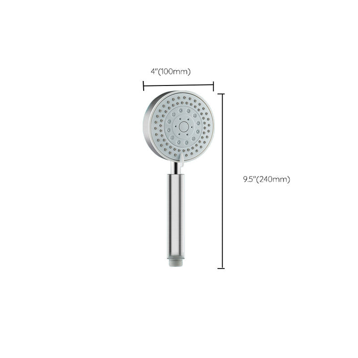 BowLift | Round self-cleaning handheld shower adjustable spray pattern stainless steel hand shower