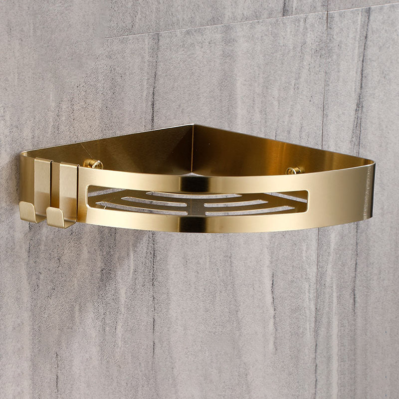 BowLift | Modern Gold/Silver 3-piece Bathroom Accessory Set, Bath Shelf