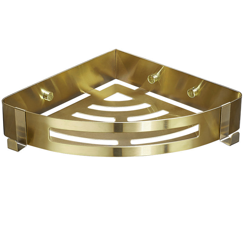 BowLift | Modern Gold/Silver 3-piece Bathroom Accessories Set, Bath Shelf