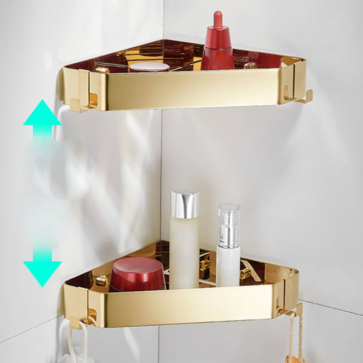 BowLift | Modern 3-piece bathroom accessory set made of stainless steel, bathroom shelf