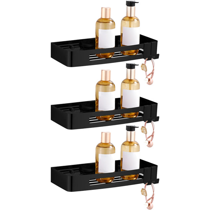 BowLift | 3-piece modern bathroom accessory set made of stainless steel, bathroom shelf