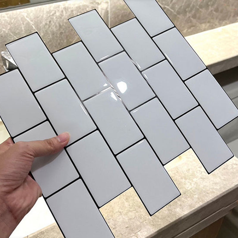 BowLift | White subway tile Waterproof PVC Peel & Stick tile for backsplash wall